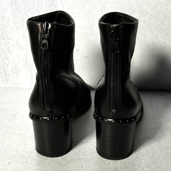 Rag & Bone leather booties with stud detail - Picture 6 of 8